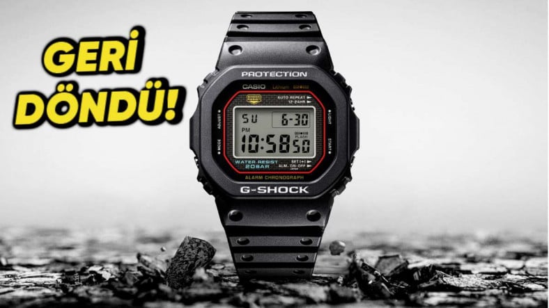 41 Yıl Sonra G-Shock Efsanesi Geri Döndü: Casio DW-5000R Modelini Yeniden Tasarladı